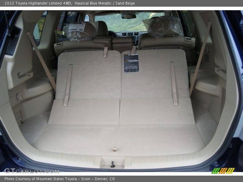 Nautical Blue Metallic / Sand Beige 2013 Toyota Highlander Limited 4WD