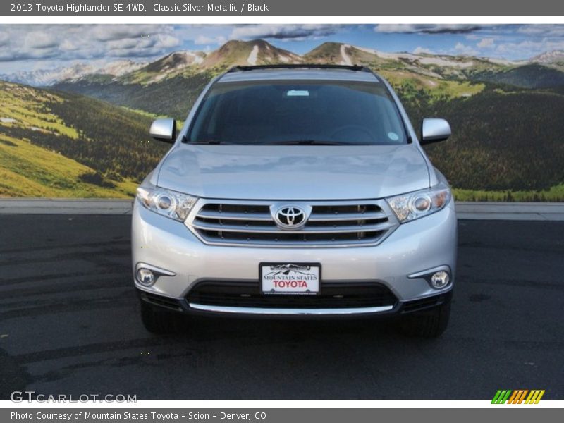 Classic Silver Metallic / Black 2013 Toyota Highlander SE 4WD