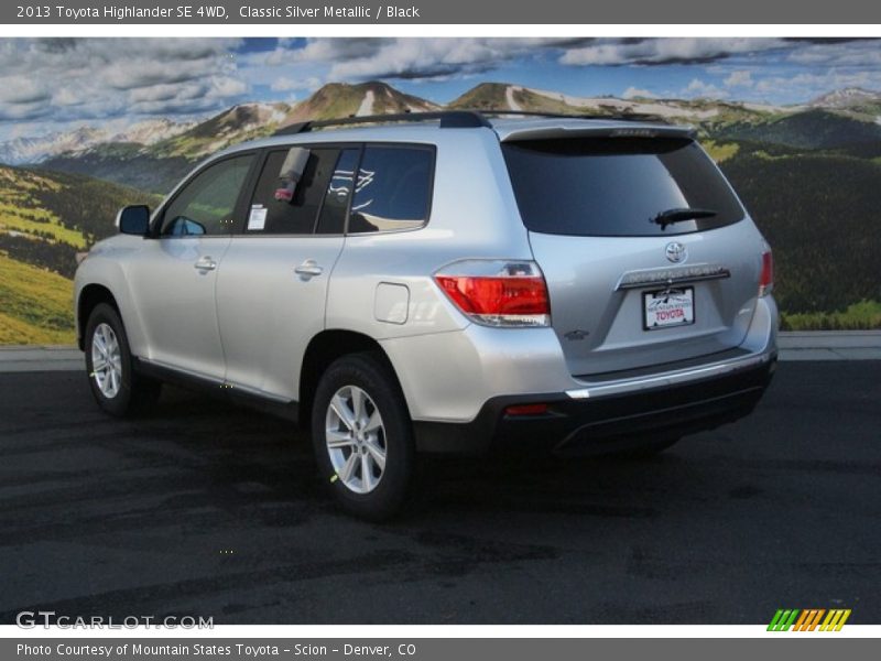 Classic Silver Metallic / Black 2013 Toyota Highlander SE 4WD