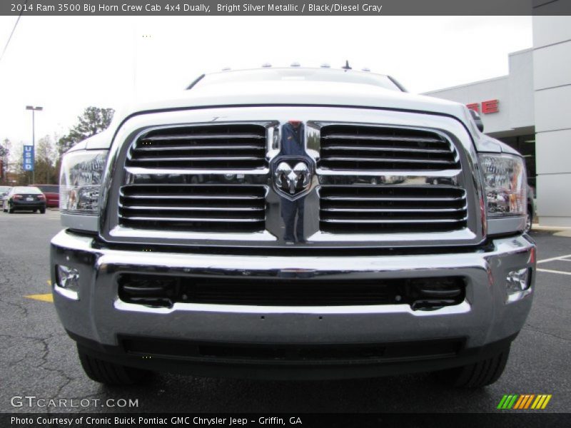 Bright Silver Metallic / Black/Diesel Gray 2014 Ram 3500 Big Horn Crew Cab 4x4 Dually