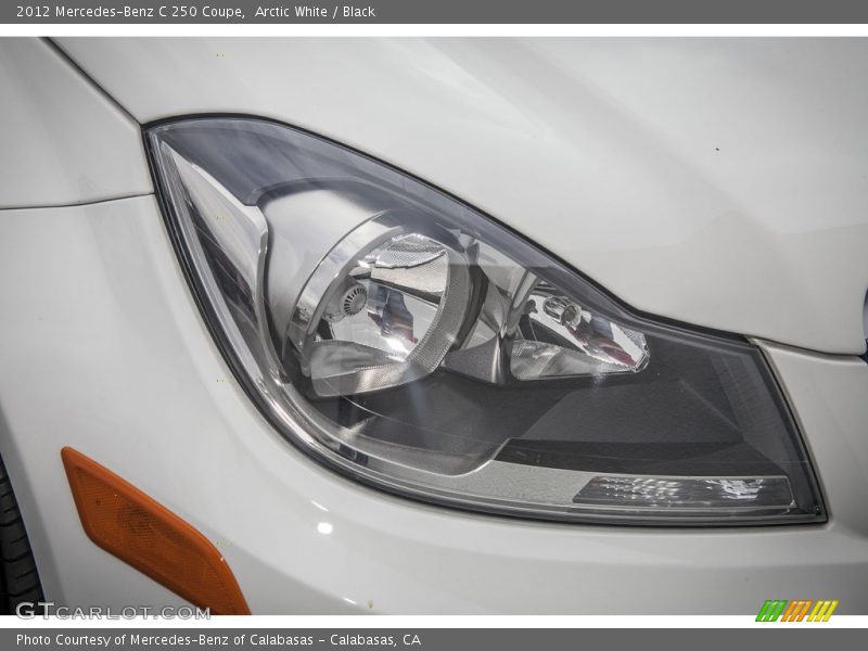 Arctic White / Black 2012 Mercedes-Benz C 250 Coupe