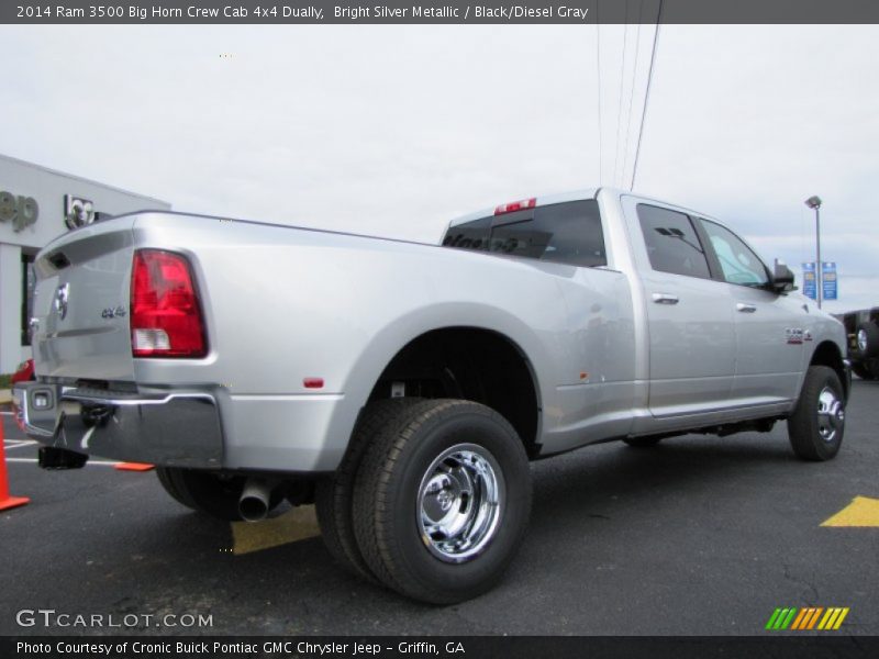 Bright Silver Metallic / Black/Diesel Gray 2014 Ram 3500 Big Horn Crew Cab 4x4 Dually