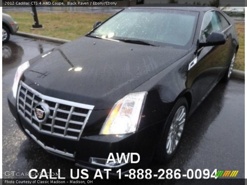 Black Raven / Ebony/Ebony 2012 Cadillac CTS 4 AWD Coupe