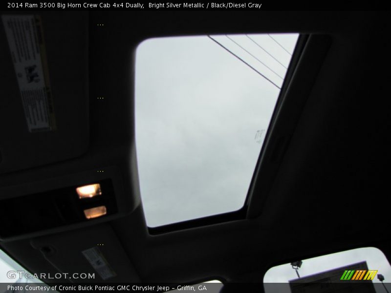 Bright Silver Metallic / Black/Diesel Gray 2014 Ram 3500 Big Horn Crew Cab 4x4 Dually