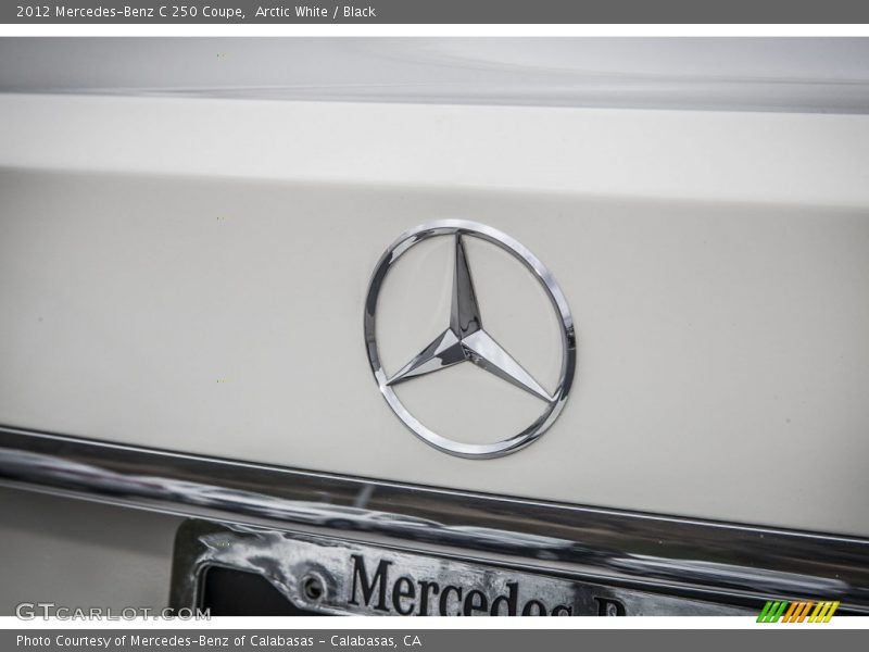 Arctic White / Black 2012 Mercedes-Benz C 250 Coupe
