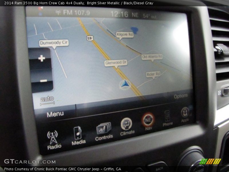 Bright Silver Metallic / Black/Diesel Gray 2014 Ram 3500 Big Horn Crew Cab 4x4 Dually