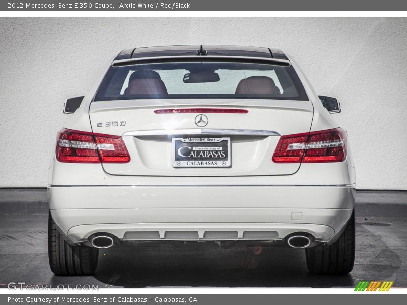 Arctic White / Red/Black 2012 Mercedes-Benz E 350 Coupe