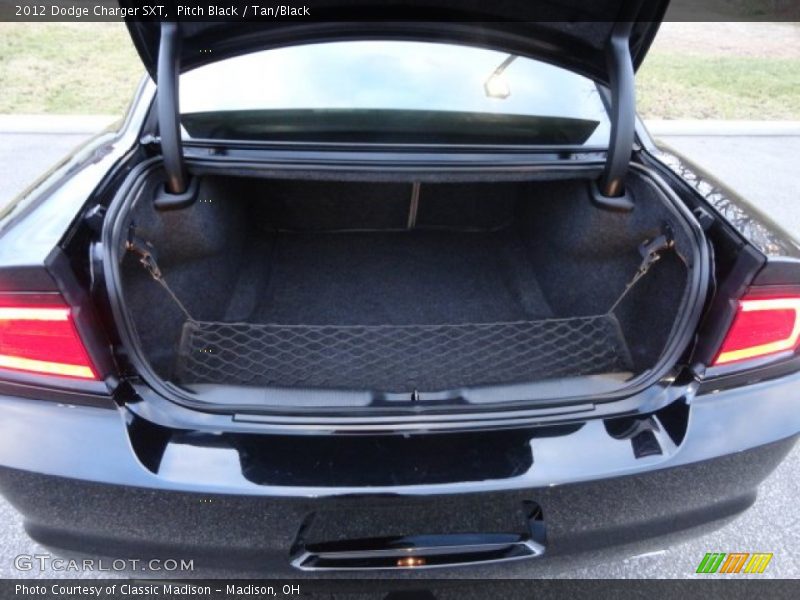 Pitch Black / Tan/Black 2012 Dodge Charger SXT