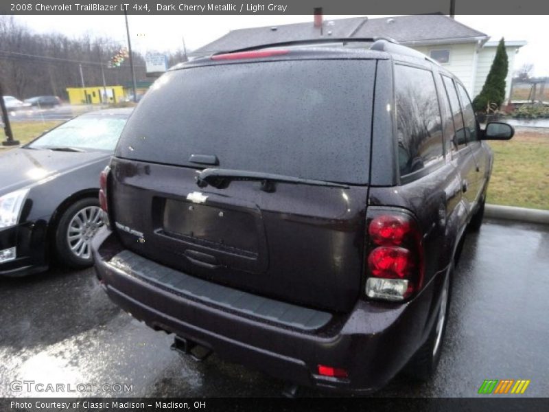 Dark Cherry Metallic / Light Gray 2008 Chevrolet TrailBlazer LT 4x4
