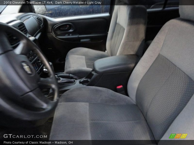 Dark Cherry Metallic / Light Gray 2008 Chevrolet TrailBlazer LT 4x4
