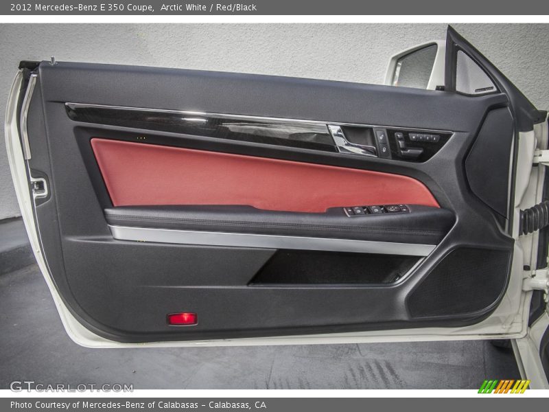 Arctic White / Red/Black 2012 Mercedes-Benz E 350 Coupe