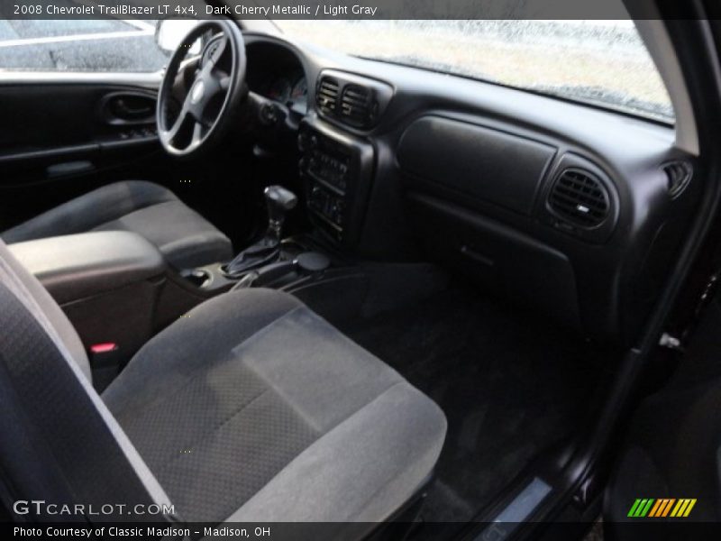 Dark Cherry Metallic / Light Gray 2008 Chevrolet TrailBlazer LT 4x4