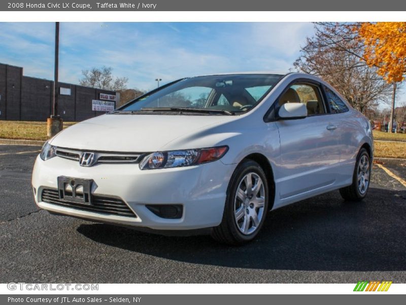 Taffeta White / Ivory 2008 Honda Civic LX Coupe