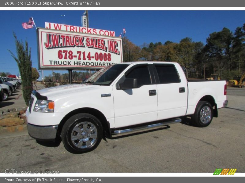 Oxford White / Tan 2006 Ford F150 XLT SuperCrew