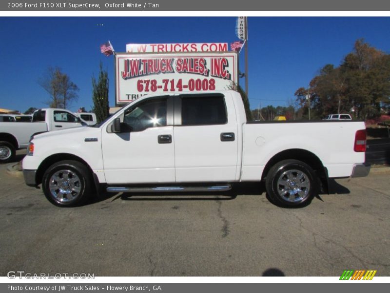 Oxford White / Tan 2006 Ford F150 XLT SuperCrew