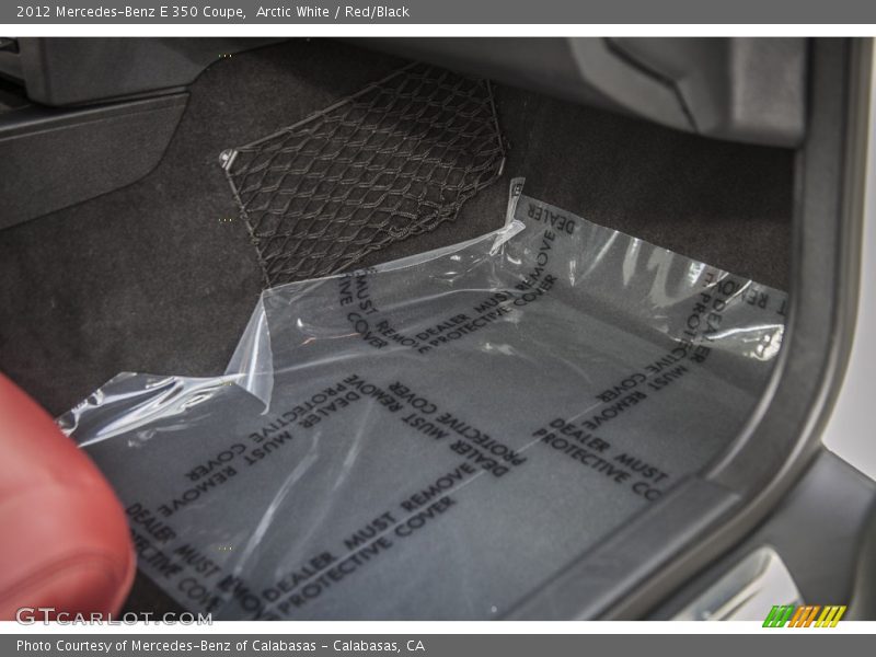 Arctic White / Red/Black 2012 Mercedes-Benz E 350 Coupe