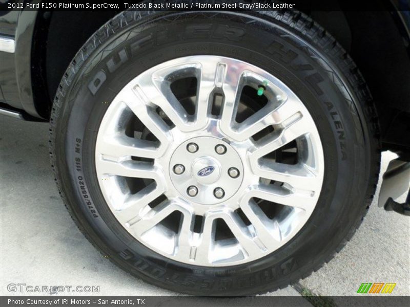 Tuxedo Black Metallic / Platinum Steel Gray/Black Leather 2012 Ford F150 Platinum SuperCrew