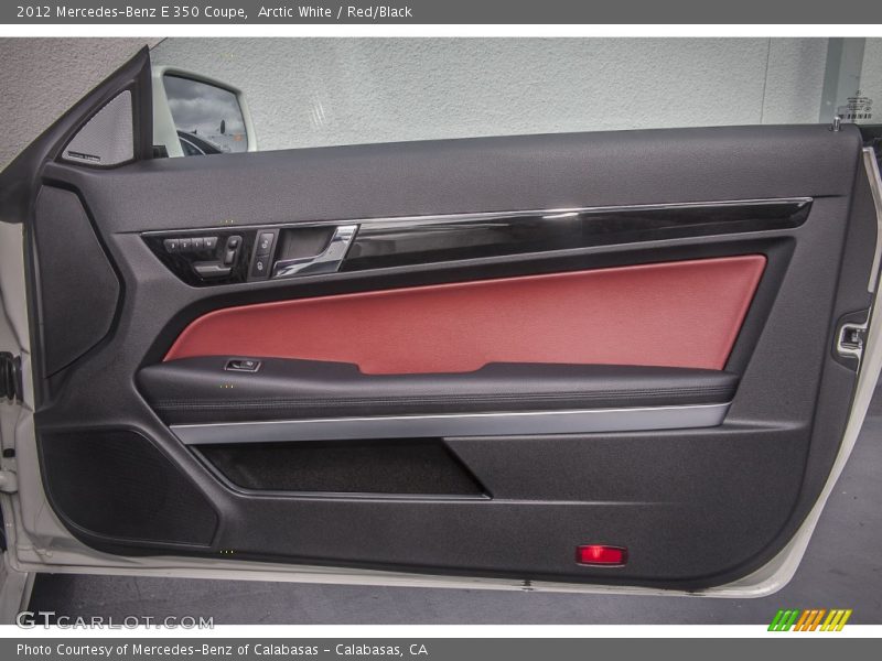 Arctic White / Red/Black 2012 Mercedes-Benz E 350 Coupe