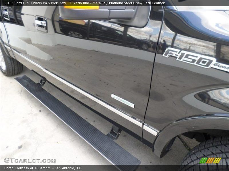 Tuxedo Black Metallic / Platinum Steel Gray/Black Leather 2012 Ford F150 Platinum SuperCrew