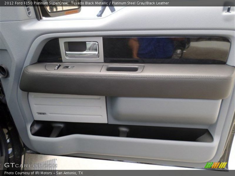 Tuxedo Black Metallic / Platinum Steel Gray/Black Leather 2012 Ford F150 Platinum SuperCrew
