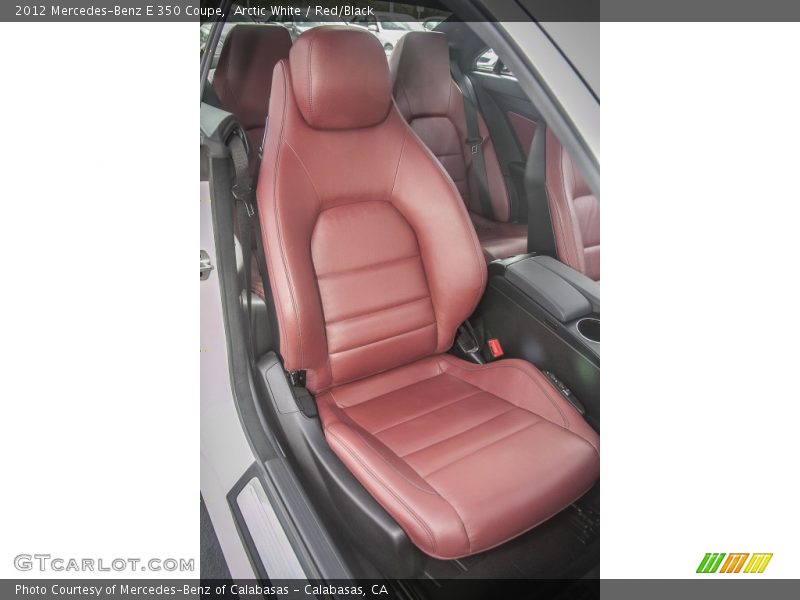 Arctic White / Red/Black 2012 Mercedes-Benz E 350 Coupe