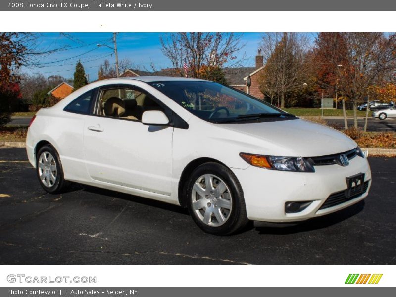 Taffeta White / Ivory 2008 Honda Civic LX Coupe