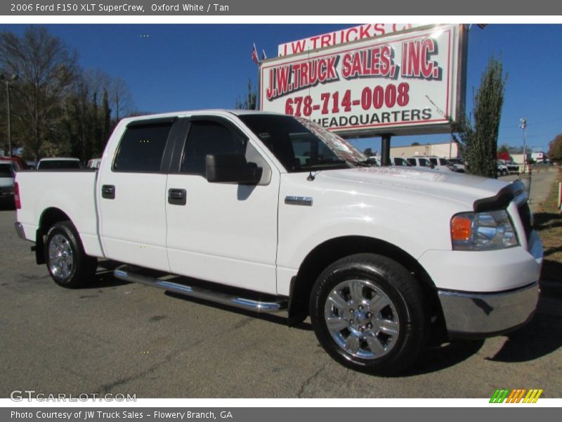 Oxford White / Tan 2006 Ford F150 XLT SuperCrew
