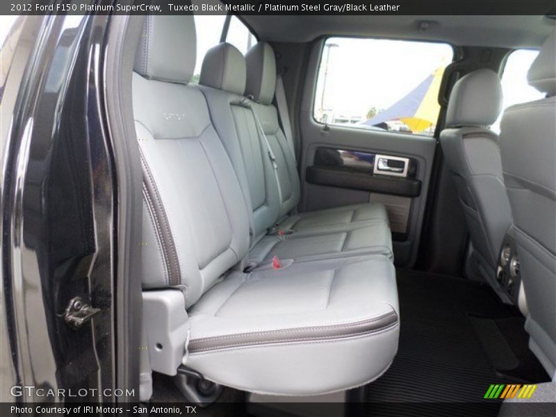 Tuxedo Black Metallic / Platinum Steel Gray/Black Leather 2012 Ford F150 Platinum SuperCrew