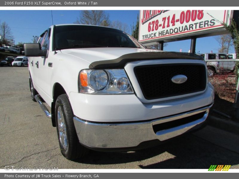 Oxford White / Tan 2006 Ford F150 XLT SuperCrew
