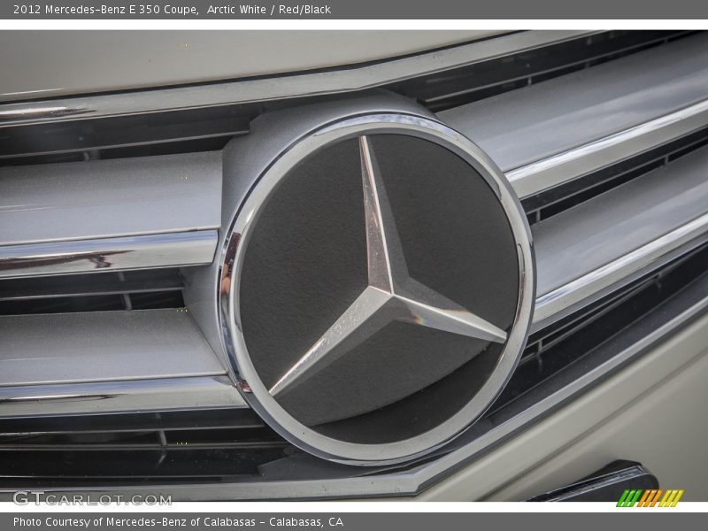 Arctic White / Red/Black 2012 Mercedes-Benz E 350 Coupe