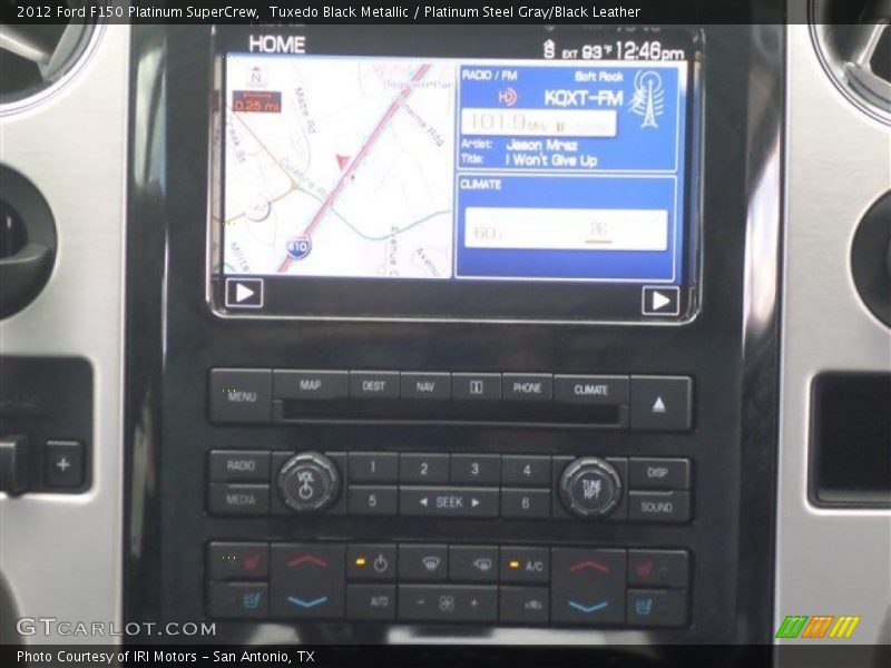 Tuxedo Black Metallic / Platinum Steel Gray/Black Leather 2012 Ford F150 Platinum SuperCrew