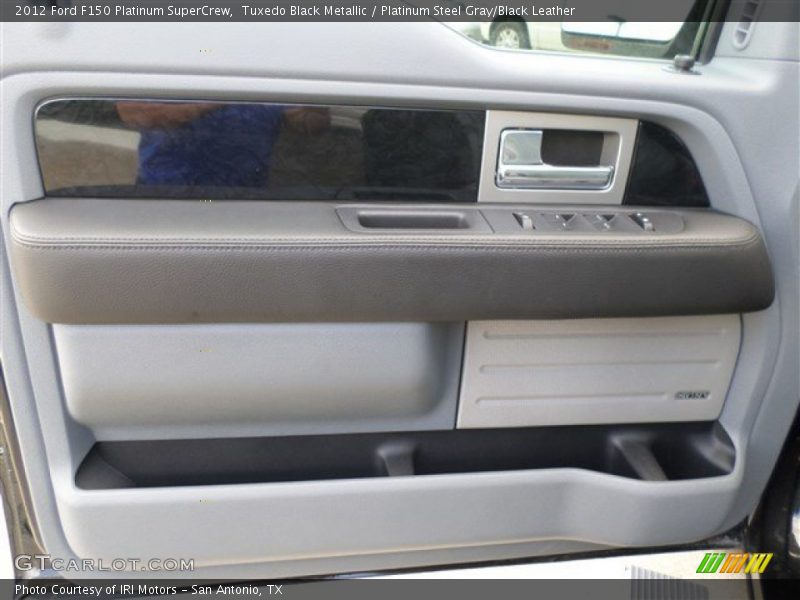 Tuxedo Black Metallic / Platinum Steel Gray/Black Leather 2012 Ford F150 Platinum SuperCrew