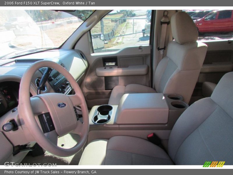 Oxford White / Tan 2006 Ford F150 XLT SuperCrew