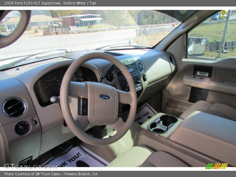 Oxford White / Tan 2006 Ford F150 XLT SuperCrew