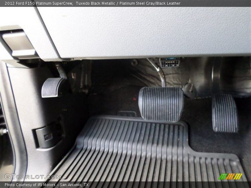 Tuxedo Black Metallic / Platinum Steel Gray/Black Leather 2012 Ford F150 Platinum SuperCrew