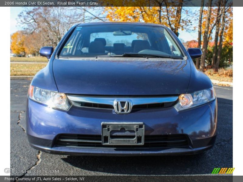 Royal Blue Pearl / Gray 2006 Honda Civic EX Sedan