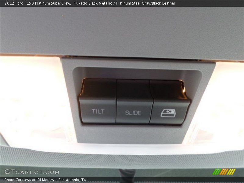 Tuxedo Black Metallic / Platinum Steel Gray/Black Leather 2012 Ford F150 Platinum SuperCrew