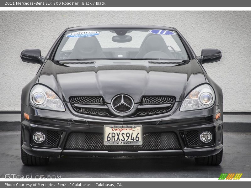 Black / Black 2011 Mercedes-Benz SLK 300 Roadster