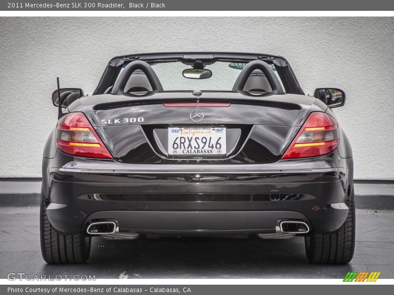 Black / Black 2011 Mercedes-Benz SLK 300 Roadster