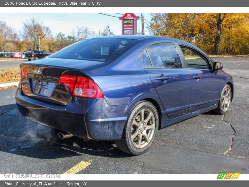 Royal Blue Pearl / Gray 2006 Honda Civic EX Sedan