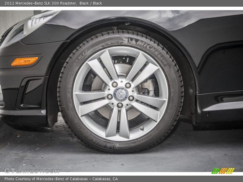 Black / Black 2011 Mercedes-Benz SLK 300 Roadster