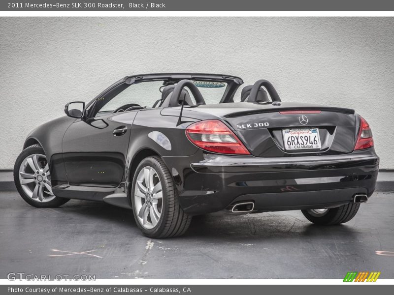 Black / Black 2011 Mercedes-Benz SLK 300 Roadster