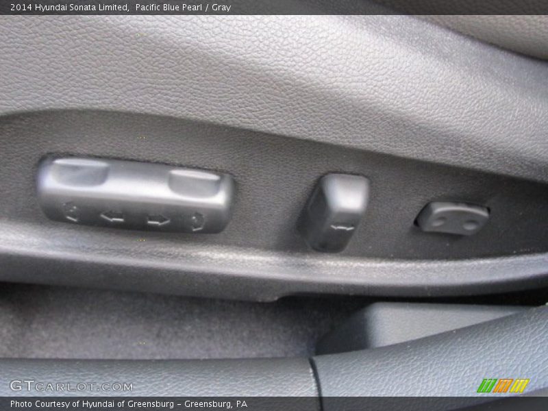 Pacific Blue Pearl / Gray 2014 Hyundai Sonata Limited