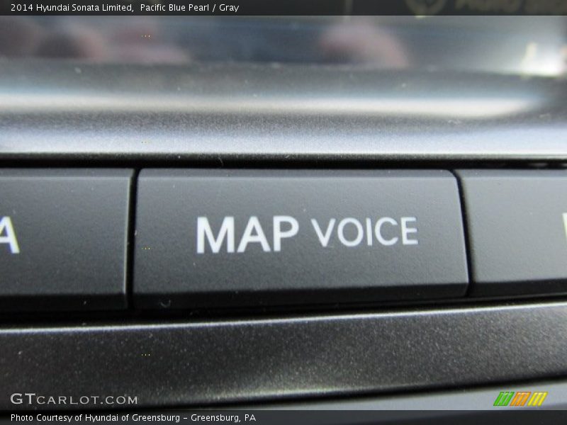 Pacific Blue Pearl / Gray 2014 Hyundai Sonata Limited