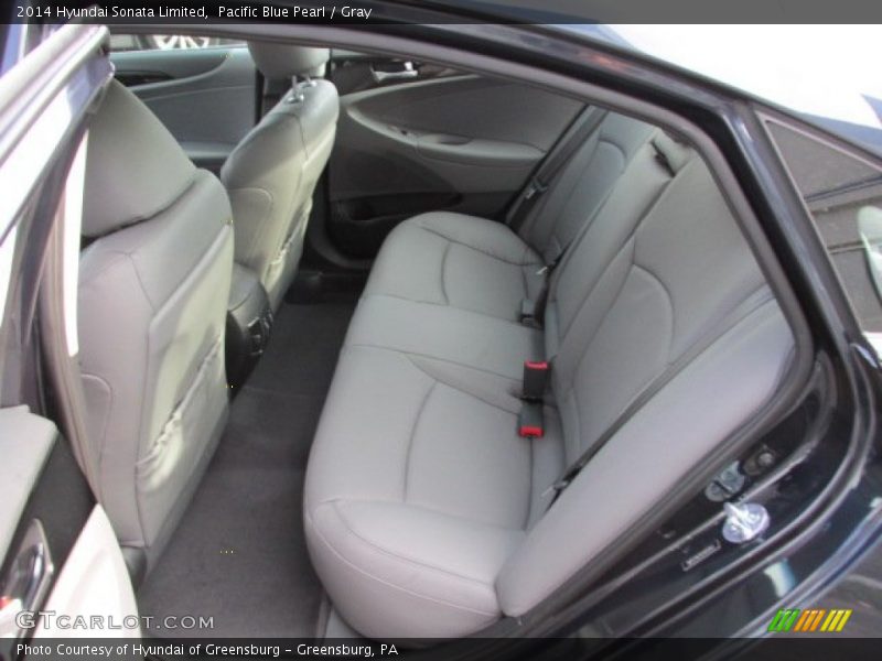 Pacific Blue Pearl / Gray 2014 Hyundai Sonata Limited