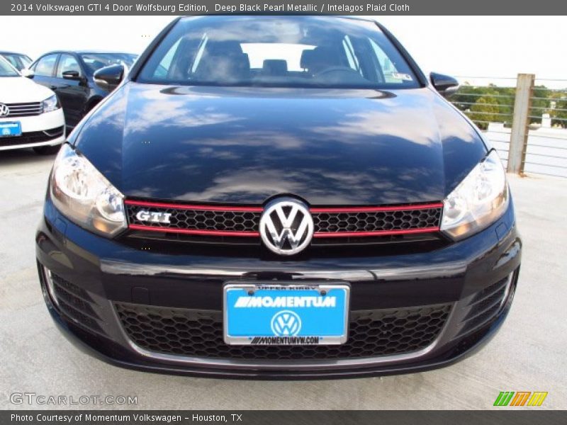 Deep Black Pearl Metallic / Intelagos Plaid Cloth 2014 Volkswagen GTI 4 Door Wolfsburg Edition