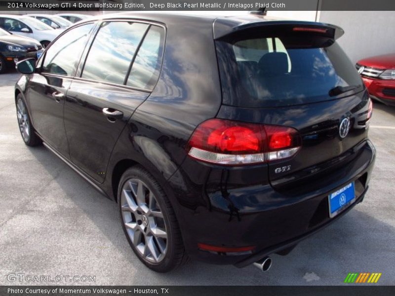 Deep Black Pearl Metallic / Intelagos Plaid Cloth 2014 Volkswagen GTI 4 Door Wolfsburg Edition