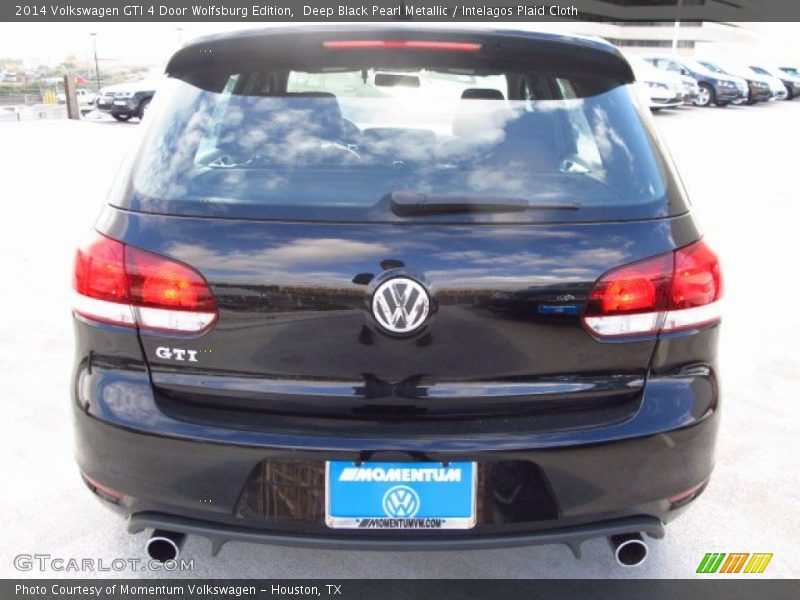 Deep Black Pearl Metallic / Intelagos Plaid Cloth 2014 Volkswagen GTI 4 Door Wolfsburg Edition