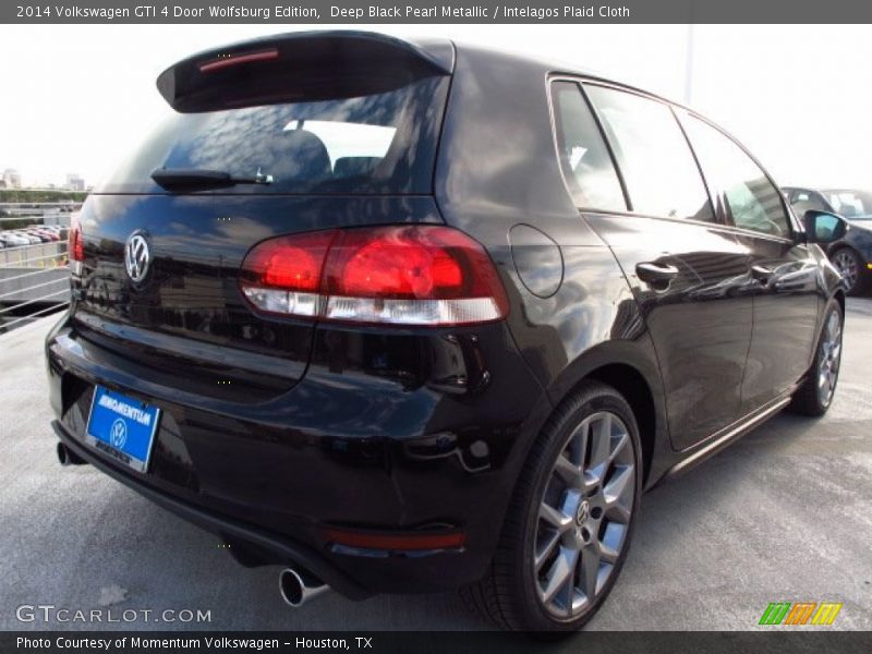 Deep Black Pearl Metallic / Intelagos Plaid Cloth 2014 Volkswagen GTI 4 Door Wolfsburg Edition