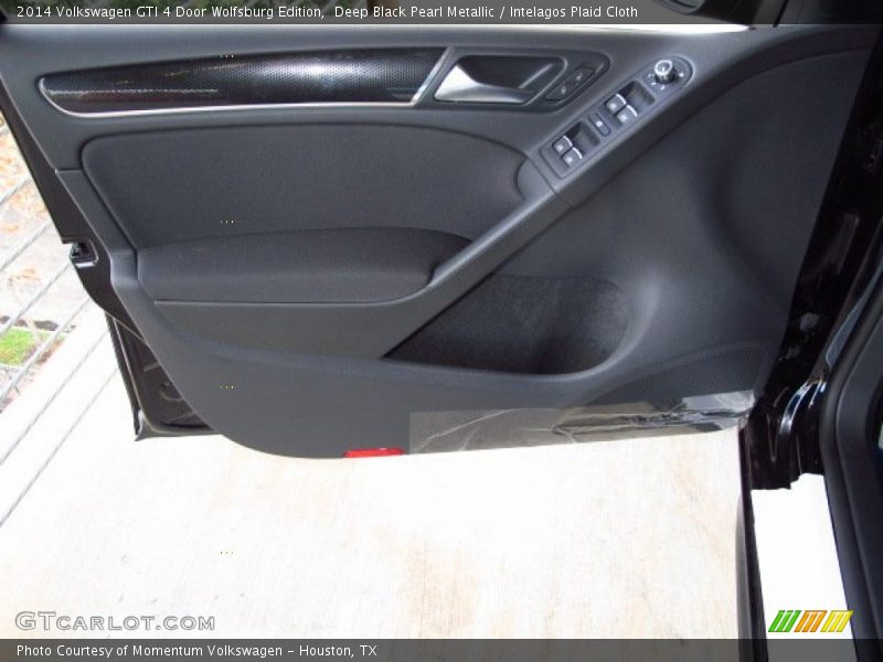 Deep Black Pearl Metallic / Intelagos Plaid Cloth 2014 Volkswagen GTI 4 Door Wolfsburg Edition